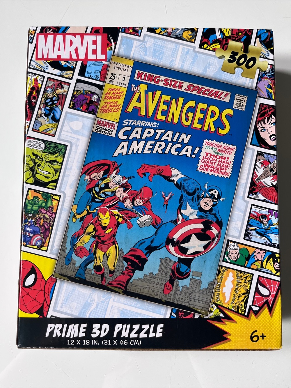 Marvel The Avengers Captain America Cover 3D Lenticular Puzzle Brand New - Picture 3 of 3